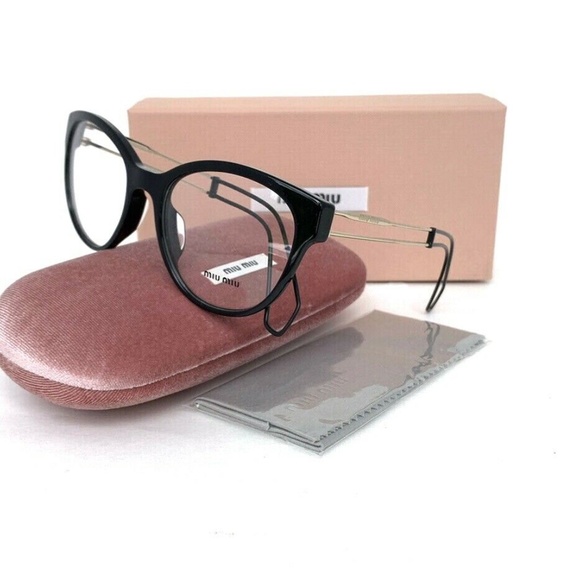 New MIU MIU Frames Black Acetate Women VMU 03P-A